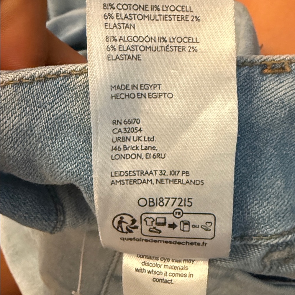 Anthropologie The Colette FULL LENGTH Wide-Leg Jeans Maeve Koran Wash Sz 28 NEW - Picture 3 of 5